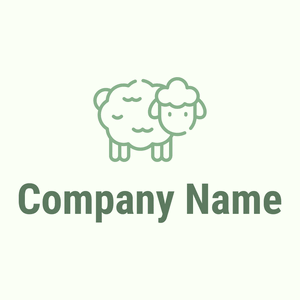 Sheep logo on a Ivory background - Landwirtschaft