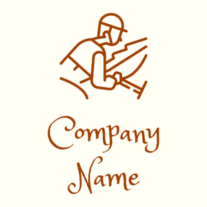 Horse riding logo on a Ivory background - Animales & Animales de compañía