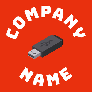 Pendrive logo on a Harley Davidson Orange background - Ordinateur