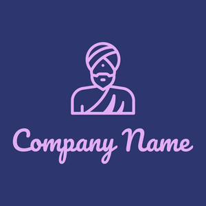 Guru logo on a Resolution Blue background - Religious