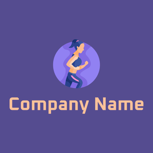 Runner logo on a purple background - Medizin & Pharmazeutik