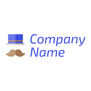 Mustache logo on a White background - Moda & Bellezza