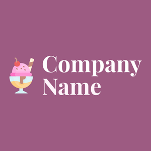 Pale Turquoise Ice cream cup on a Mauve Taupe background - Food & Drink