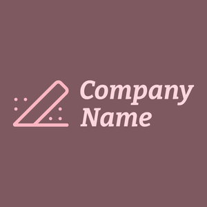 Chalk logo on a brown background - Educación