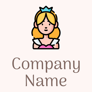 Princess logo on a Snow background - Abstrait