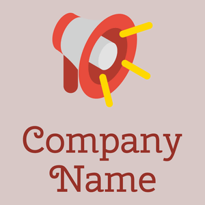 Megaphone logo on a Swiss Coffee background - Comunicazioni