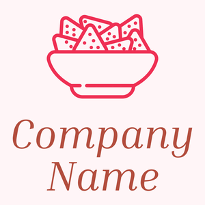 Nachos logo on a Lavender Blush background - Alimentos & Bebidas