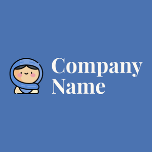 Muslim logo on a Steel Blue background - Moda & Beleza