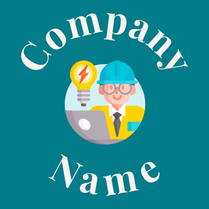 Engineer logo on a Teal background - Entreprise & Consultant
