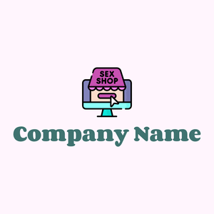 Sex shop on a Lavender Blush background - Vendita al dettaglio