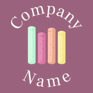 Colored Chalks logo on a pink background - Éducation
