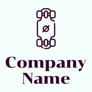 Longboard logo on a Mint Cream background - Spiele & Freizeit