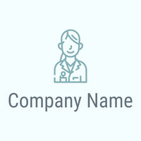 Physician logo on a Azure background - Hospital & Farmácia