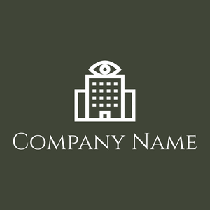 Eye clinic logo on a Scrub background - Médicale & Pharmaceutique