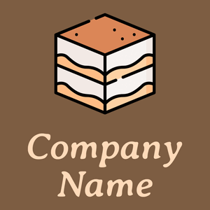 Tiramisu logo on a Dark Wood background - Comida & Bebida