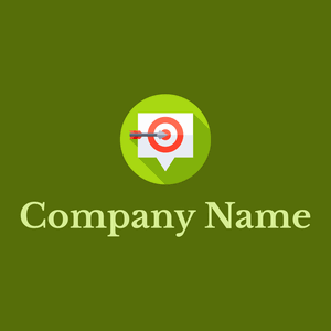 Inch Worm Speech bubble on a Olive background - Business & Consulting