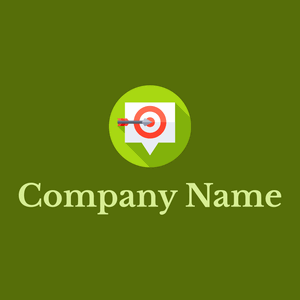Inch Worm Speech bubble on a Olive background - Empresa & Consultantes