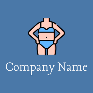 Human body logo on a Steel Blue background - Medisch & Farmaceutisch