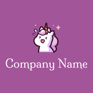 Unicorn on a Violet Blue background - Arte & Entretenimiento