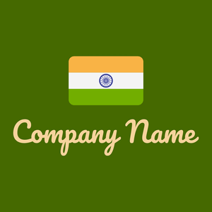 India logo on a Olive background - Viaggi & Alberghi