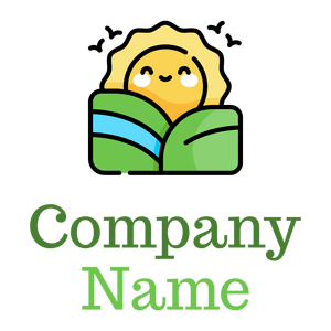 Sunrise logo on a White background - Abstrait