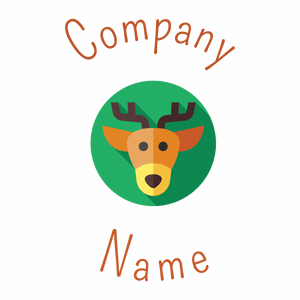 Deer logo on a White background - Animali & Cuccioli