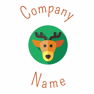 Deer logo on a White background - Dieren/huisdieren