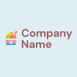 Ice cream logo on a Pattens Blue background - Nourriture & Boisson