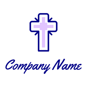 Cross logo on a White background - Religiosidade