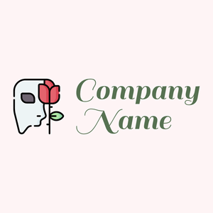 Mask Opera logo on a Snow background - Divertissement & Arts