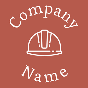Helmet logo on a Chestnut background - Construcción & Herramientas