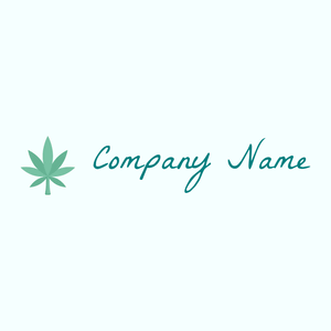 Cannabis logo on a Azure background - Medicina & Farmacia