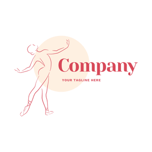 ballet dancer in spotlight logo - Divertissement & Arts