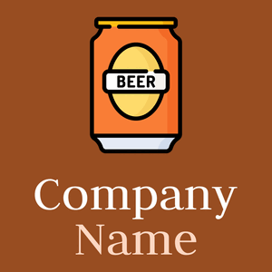 Burnt Orange Beer on a Rich Gold background - Alimentos & Bebidas