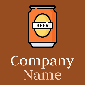 Burnt Orange Beer on a Rich Gold background - Cibo & Bevande