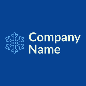 Snowflake logo on a Dark Cerulean background - Abstrait