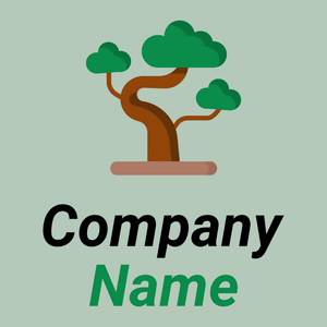 Bonsai logo on a Gum Leaf background - Medio ambiente & Ecología