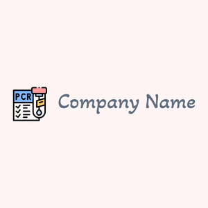 Pcr test logo on a Snow background - Médicale & Pharmaceutique