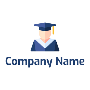 Oriental graduation logo on a white background - Educación