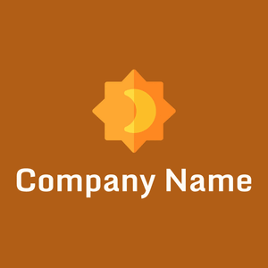 Night mode logo on a Golden Brown background - Abstrait