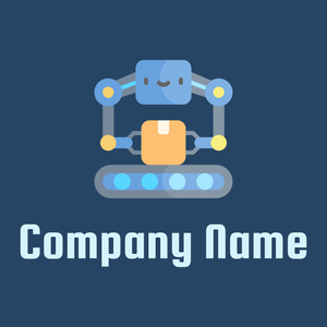 Industrial robot on a Arapawa background - Tecnología