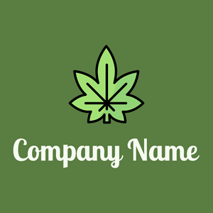 Hemp logo on a Fern Green background - Medical & Farmacia