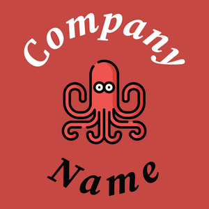 Octopus logo on a Sunset background - Dieren/huisdieren
