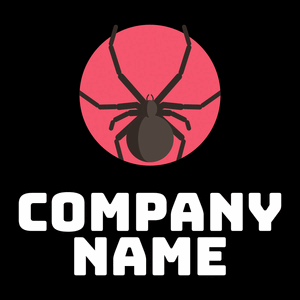 Spider logo on a Black background - Animais e Pets