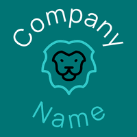 Leo logo on a Surfie Green background - Animali & Cuccioli
