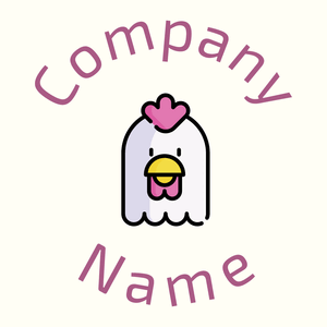 Rooster logo on a Ivory background - Abstrait