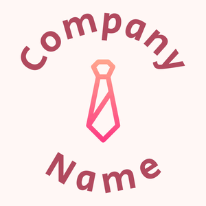 Gradient Necktie logo on a Snow background - Mode & Beauté
