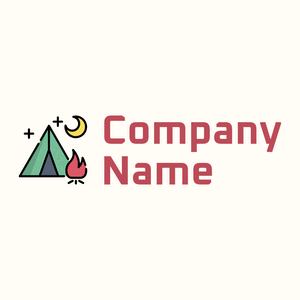Camping logo on a Floral White background - Automobiles & Vehículos