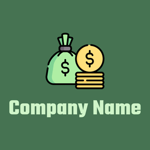 Money bag logo on a Killarney background - Negócios & Consultoria