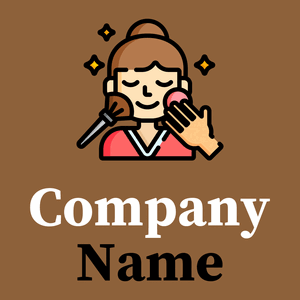 Makeup logo on a McKenzie background - Moda & Belleza